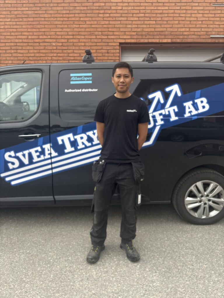 Harold Alsterfält – Servicetekniker på Svea Tryckluft