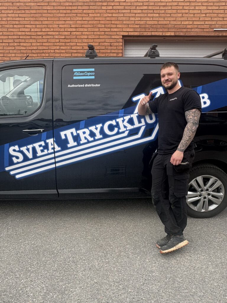 Rasmus Norrgård – Service- & installationsansvarig på Svea Tryckluft